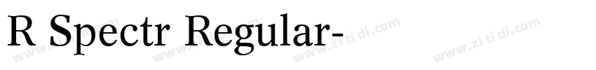 R Spectr Regular字体转换